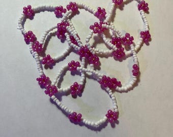 dark pink friendship bracelet one size fits all super stretchy