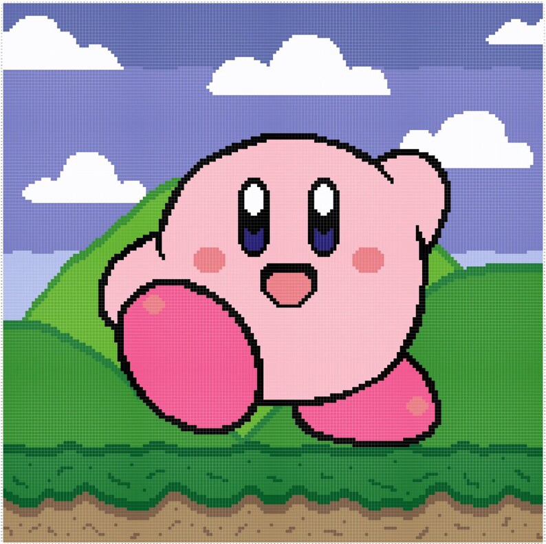 Kirby Cross Stitch Pattern Etsy