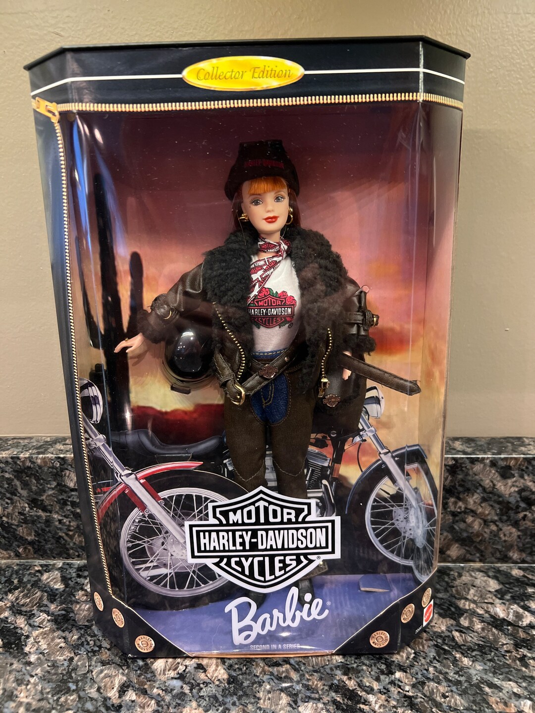 Harley-davidson Redhead Barbie Doll 1998 - Etsy