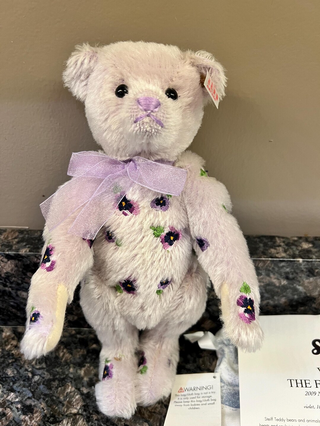 Steiff Violet - the Flower Bear (2009) - Etsy
