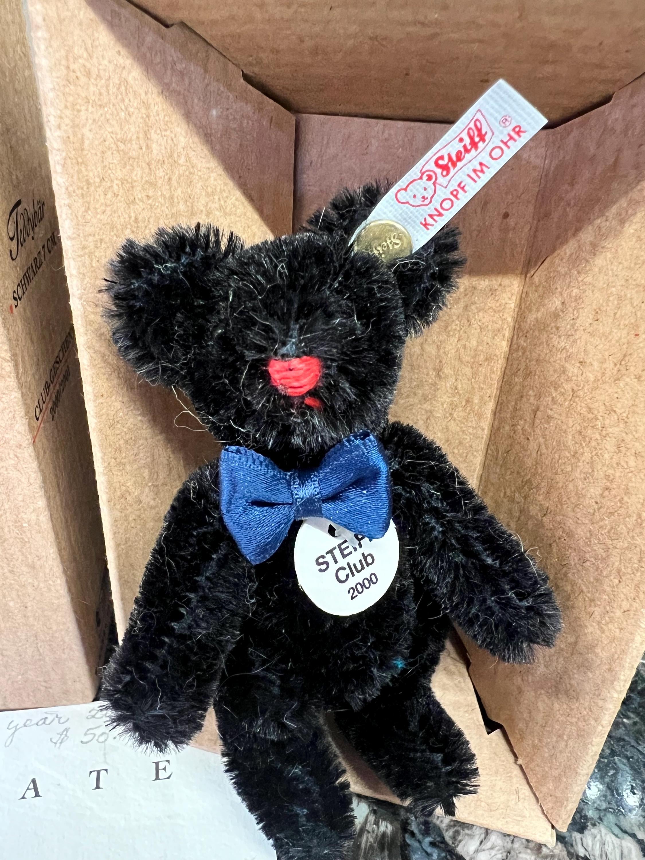 Steiff Miniature Club Gift Black Bear - 2001/2002 - Etsy