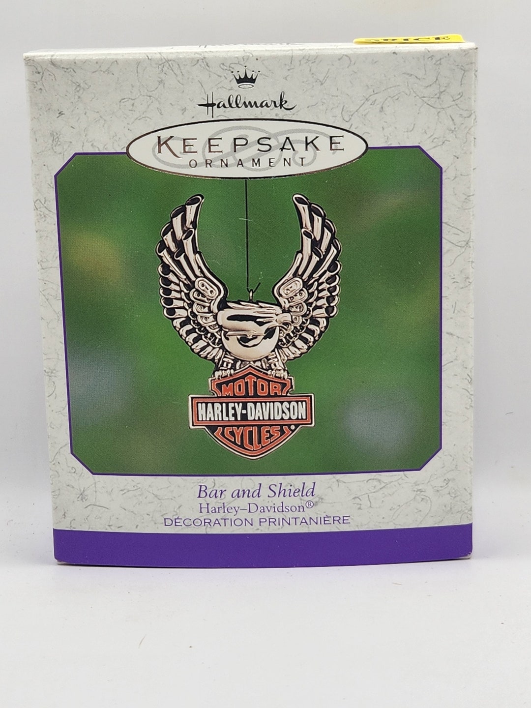 Hallmark Keepsake Ornament Harleydavidson Bar and Shield Etsy