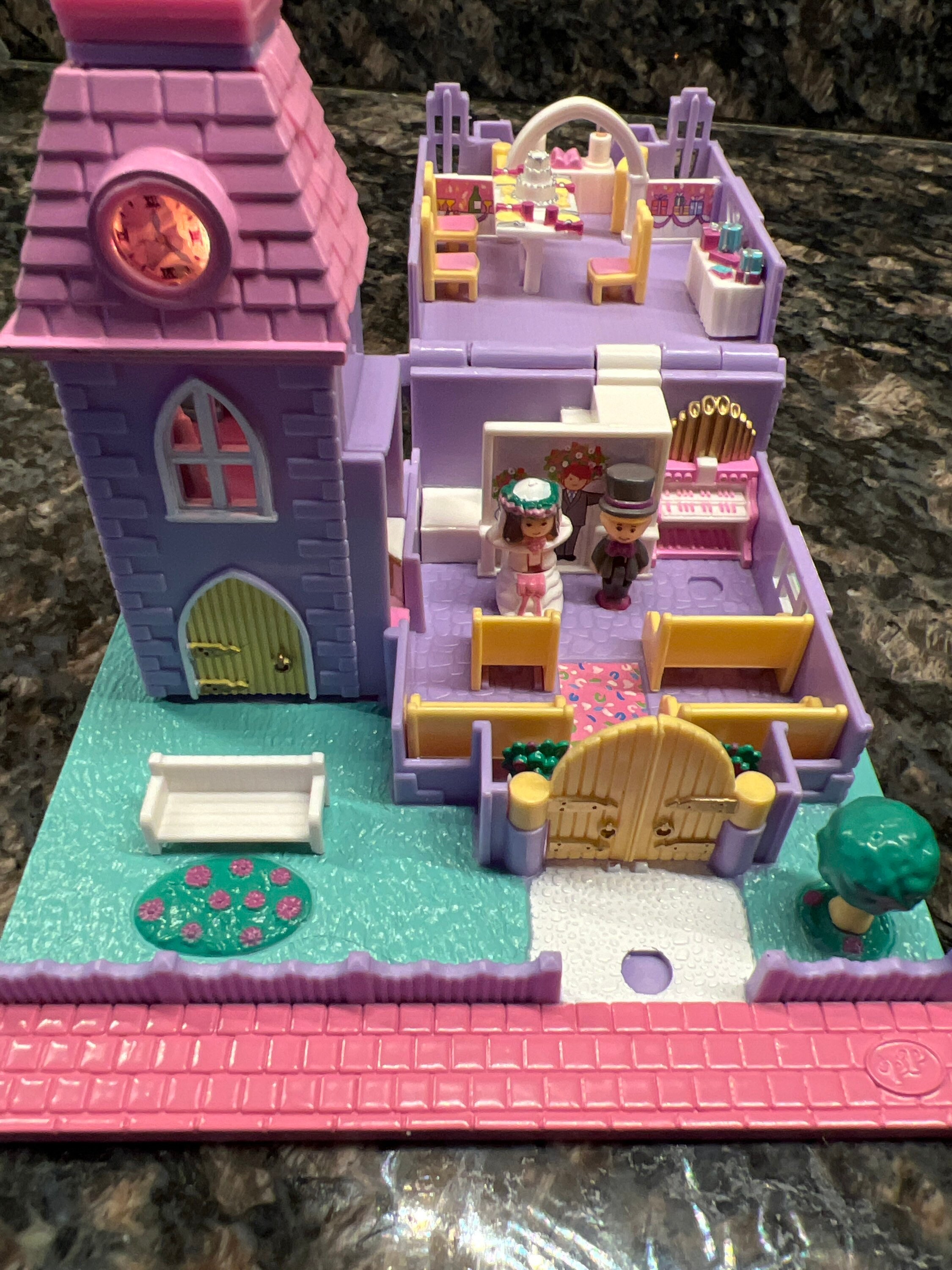 Vintage Polly Pocket Wedding Chapel Bluebird Toys 1993 Etsy