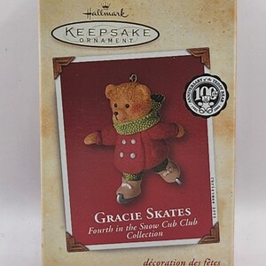 Hallmark Keepsake Ornament, Gracie Skates, Snow Cub Club