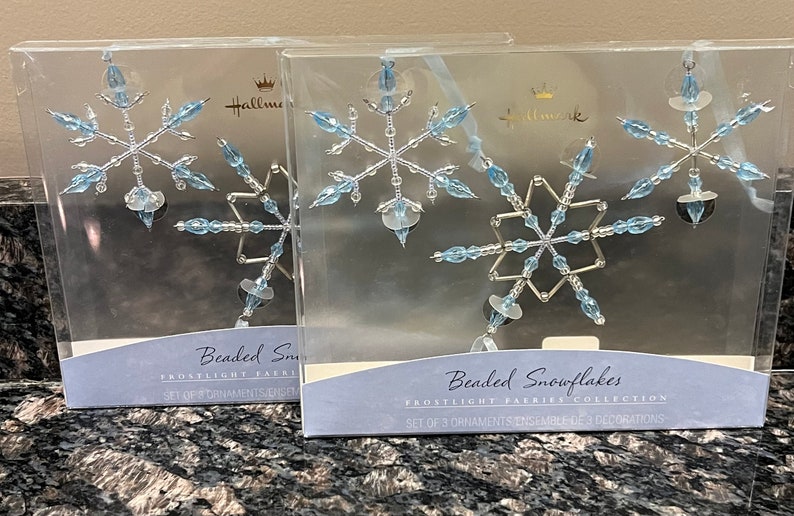 Hallmark Beaded Snowflakes Frostlight Faeries Collection Etsy