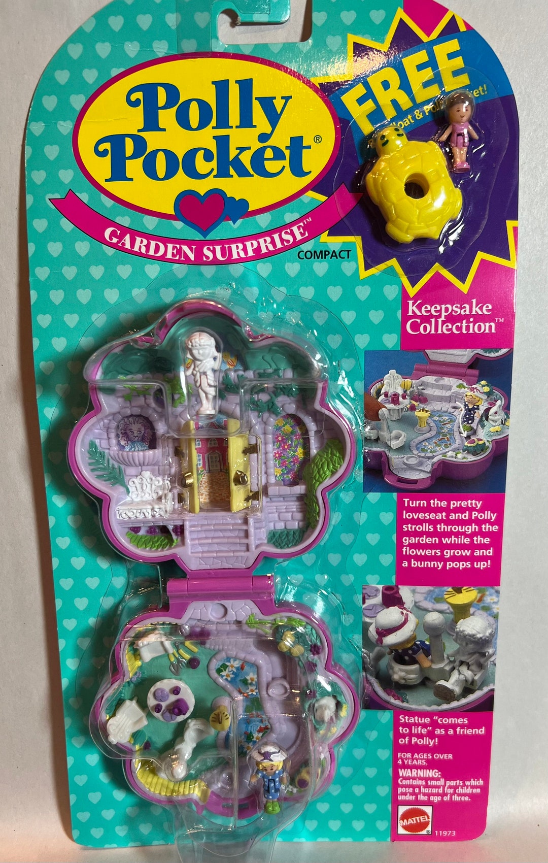 Polly Pocket Keepsake Collection Garden Surprise Compact. New in