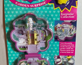 Polly Pocket Keepsake Collection Garden Surprise compact. New in original pkg.