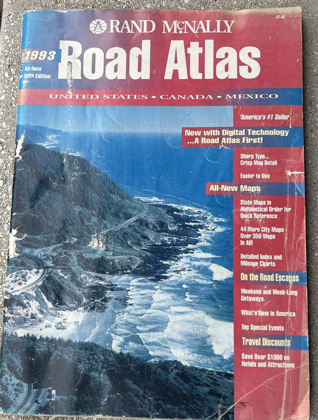 Vintage 1993 Rand Mcnally Road Atlas Commemorative Edition Etsy