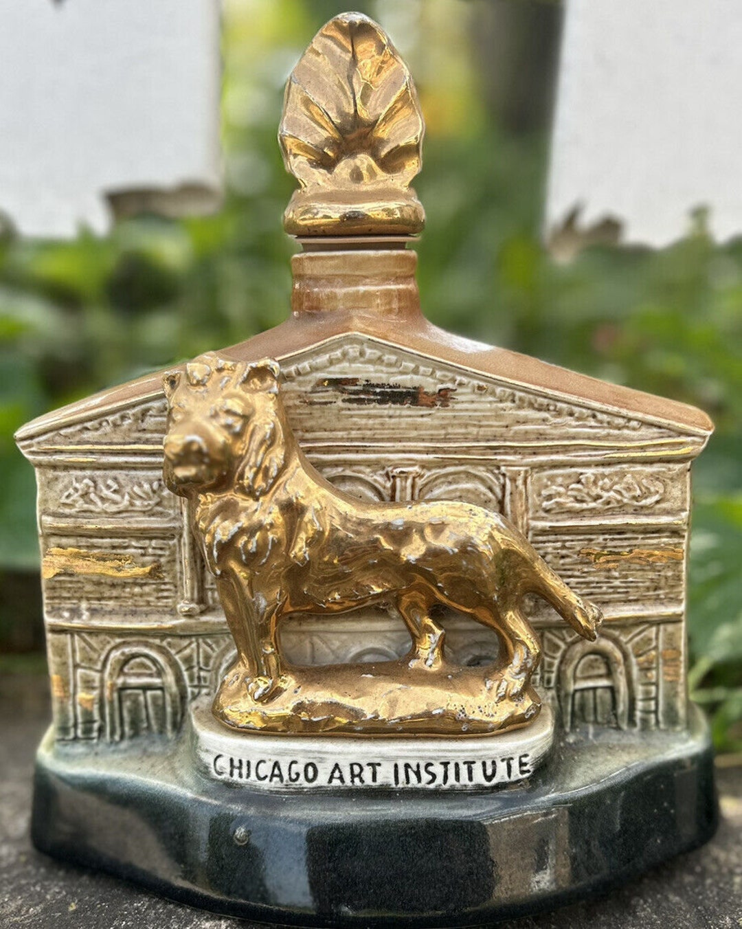 Vtg Jim Beam Whiskey Bottle Art Institute Chicago Zimmerman Etsy