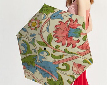 Umbrella - William Morris's - Lodden Design 5 Folding UV Umbrella Sunshine And Rain Versatile Umbrella