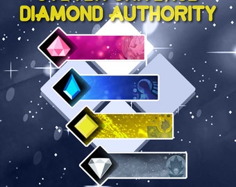 Animated Twitch Overlays | Steven Universe Diamond Authority | 4 Streamer Alerts