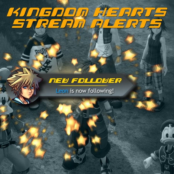 Twitch Stream-waarschuwingen - Kingdom Hearts-thema - Item verkregen - 10 geanimeerde waarschuwingen