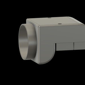 xTool S1 90 Degree Exhaust with 4" outlet