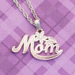 Vintage Mom Appreciation Silver Tone Collar 18 pulgadas de Avon - V8