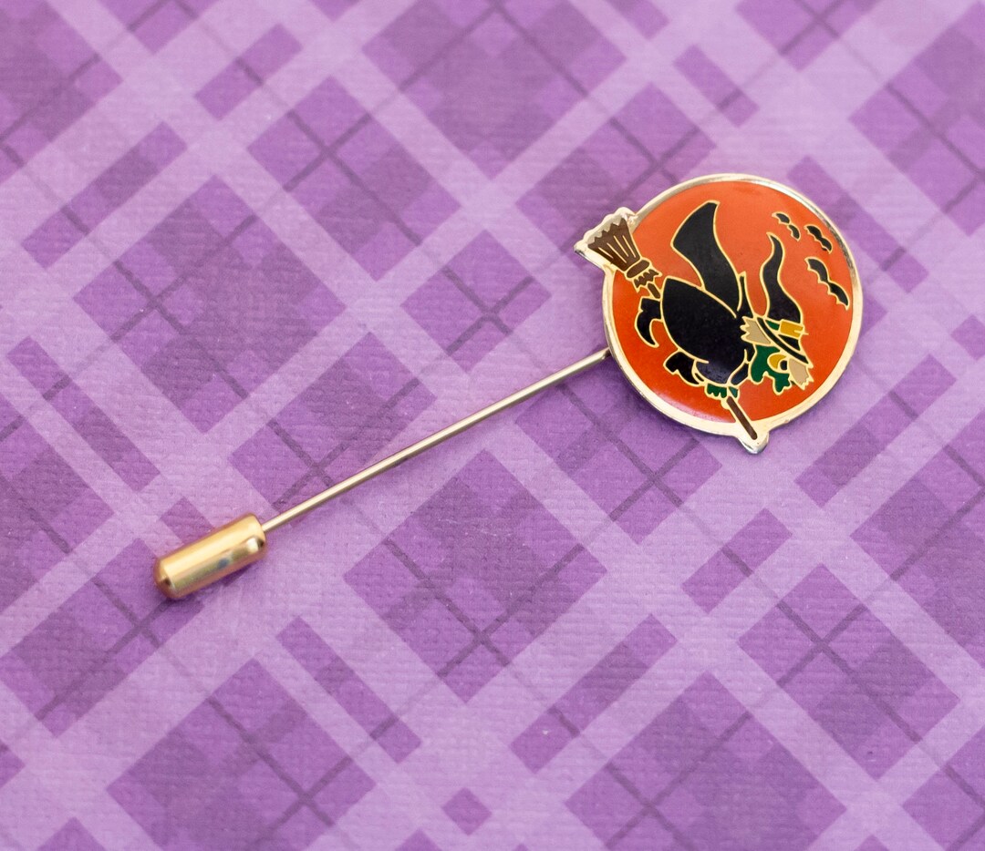 Vintage Halloween Witch Stick Pin - V19 - Etsy