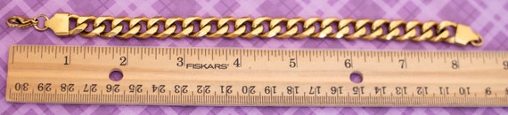 Vintage Simple Curb Chain Bracelet 9 Inch- V12 - image 3