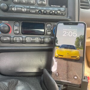 C5 Corvette Cup Holder Phone Mount 3D printed Phone Stand image 4