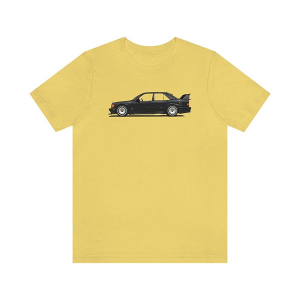 Mercedes-Benz 190E EVO T-Shirt, Classic Mercedes TShirt, Minimalistic Vintage Mercedes Benz Pullover T Shirt, Many Color Tees Available