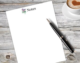 Pansy Notepad with Tear-Off Pages | 6.75” x 8.5” | Write Notes, Memos, Draw or Doodle | Pansy Flower Design