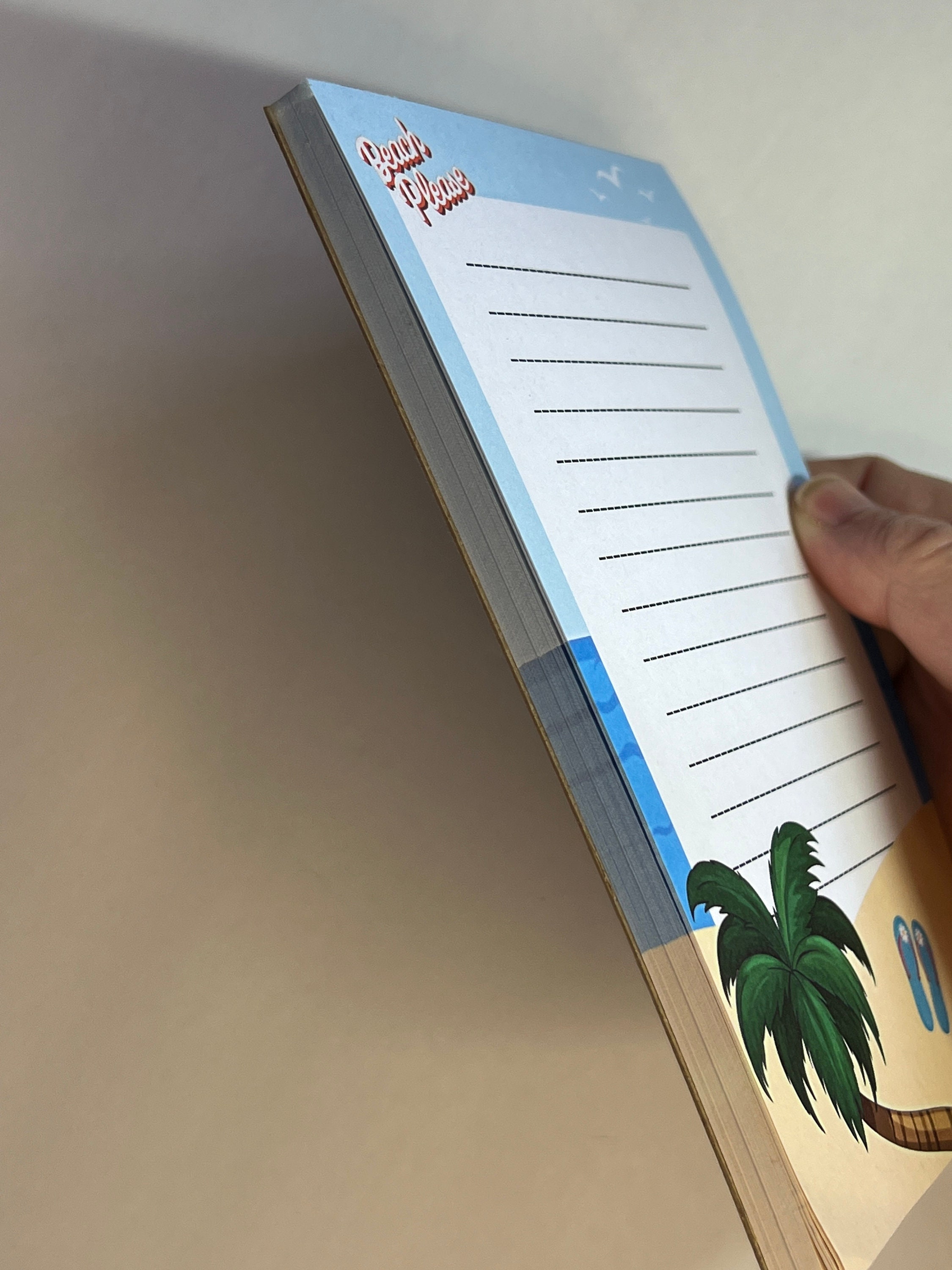 Beach Please Notepad | 4x6 In, 50 Lined Pages - Etsy