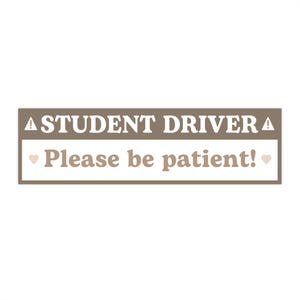 thumbnail image 2 of 3-Pack Student Driver Magnet Signs - 10x3.3" Yellow Vinyl, Please Be Patient - By Anley 2 of 3