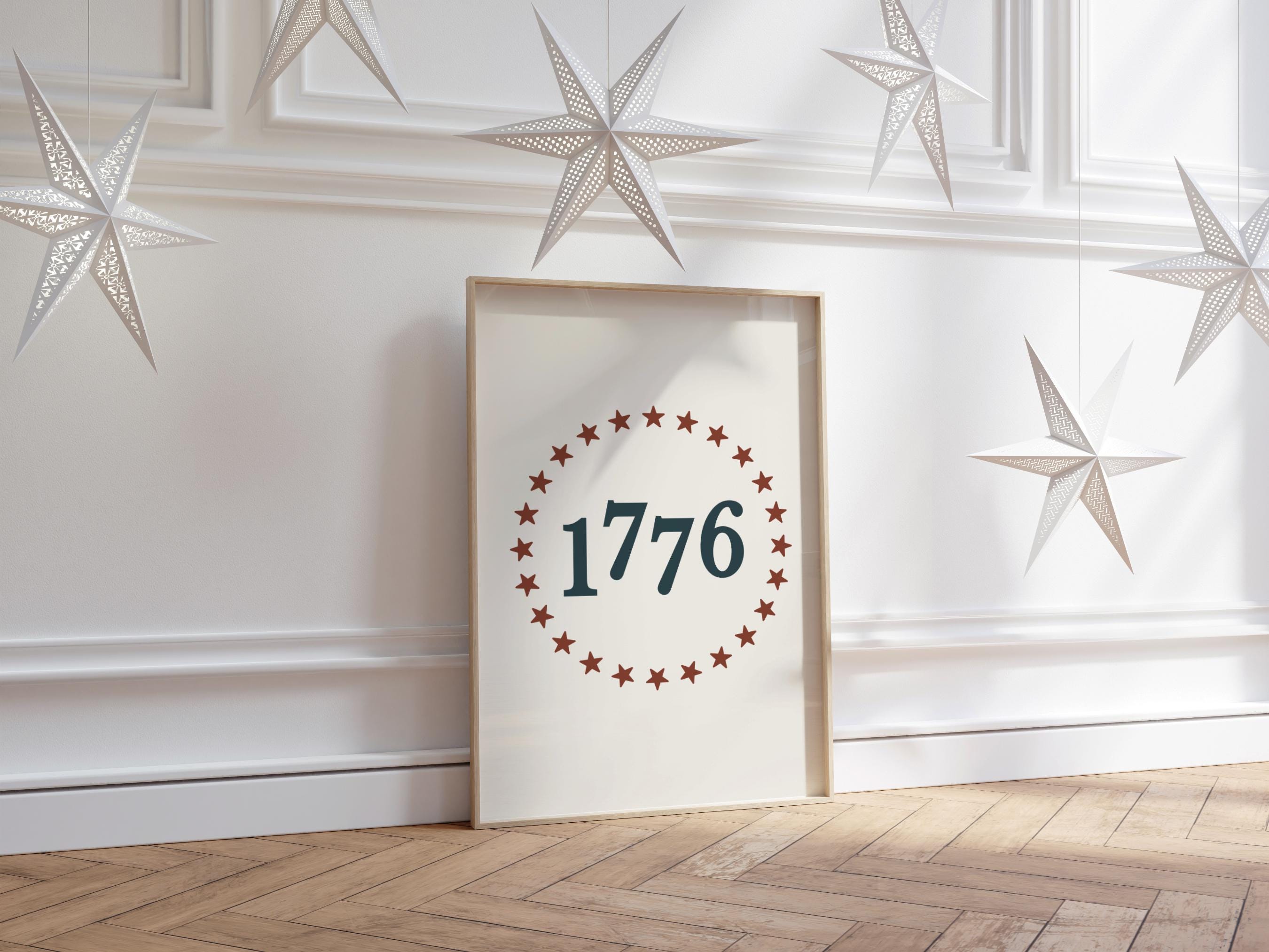 Est 1776 Sign | Vintage Fourth of July Farmhouse Home Decor ...