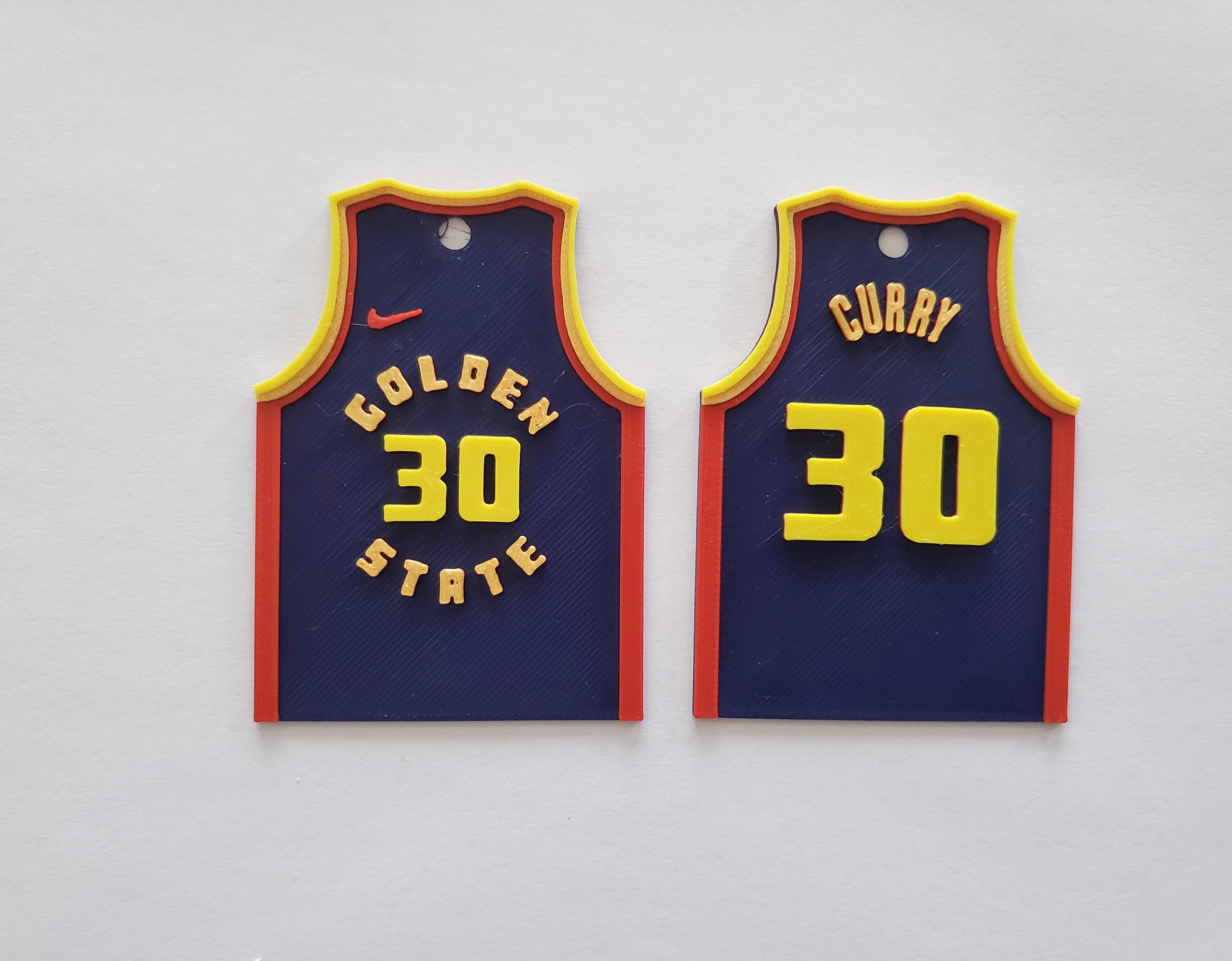 Golden State Warriors Jersey Magnets and Ornaments Steph Curry, Jimmy ...