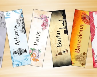 European City Bookmarks - Digital Download