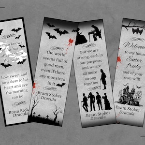 Dracula Bookmarks - Digital Download
