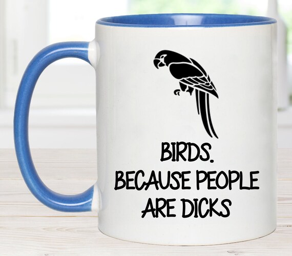 Funny bird mug, bird keeping mug. bird keeping gift, parrot gift, budgie gift, love birds gift, parrot mug gift, gift for bird fancier,