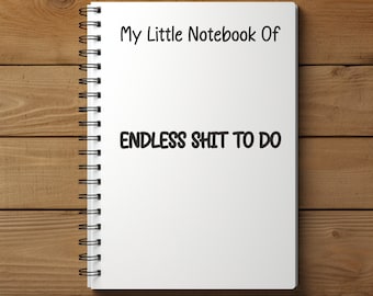Personalised funny notebook, Funny Notebook, Funny Gift, Gift For Friends, Gifts For Her, gift for bestie, Swearing Gift, Secret Santa Gift