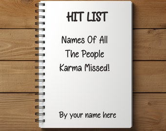 Personalised funny notebook, Funny Notebook, Funny Gift, Gift For Friends, Gifts For Her, gift for bestie, Swearing Gift, Secret Santa Gift