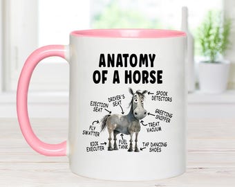 anatomy of a horse, equestrian mug. equestrian gift, horse gift, horse mug, funny horse mug, horse gifts for women, i'm good a horse,