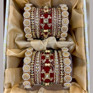 Wedding Chura Set, Beautiful Stone Bangles Set for women, Traditional Bridal Choora Set, Indian Bangles Set, Girls Jewelry, Rajwadi Chura