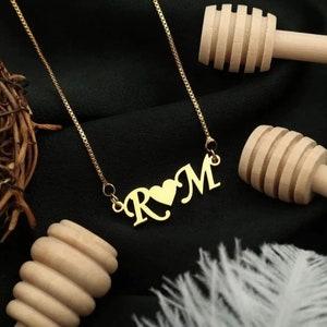 Buy Two Letter Pendant Online In India Etsy India