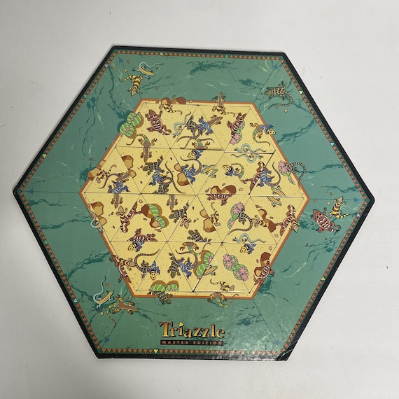 1992 Triazzle Puzzle Master Edition Vintage Woodendan Etsy