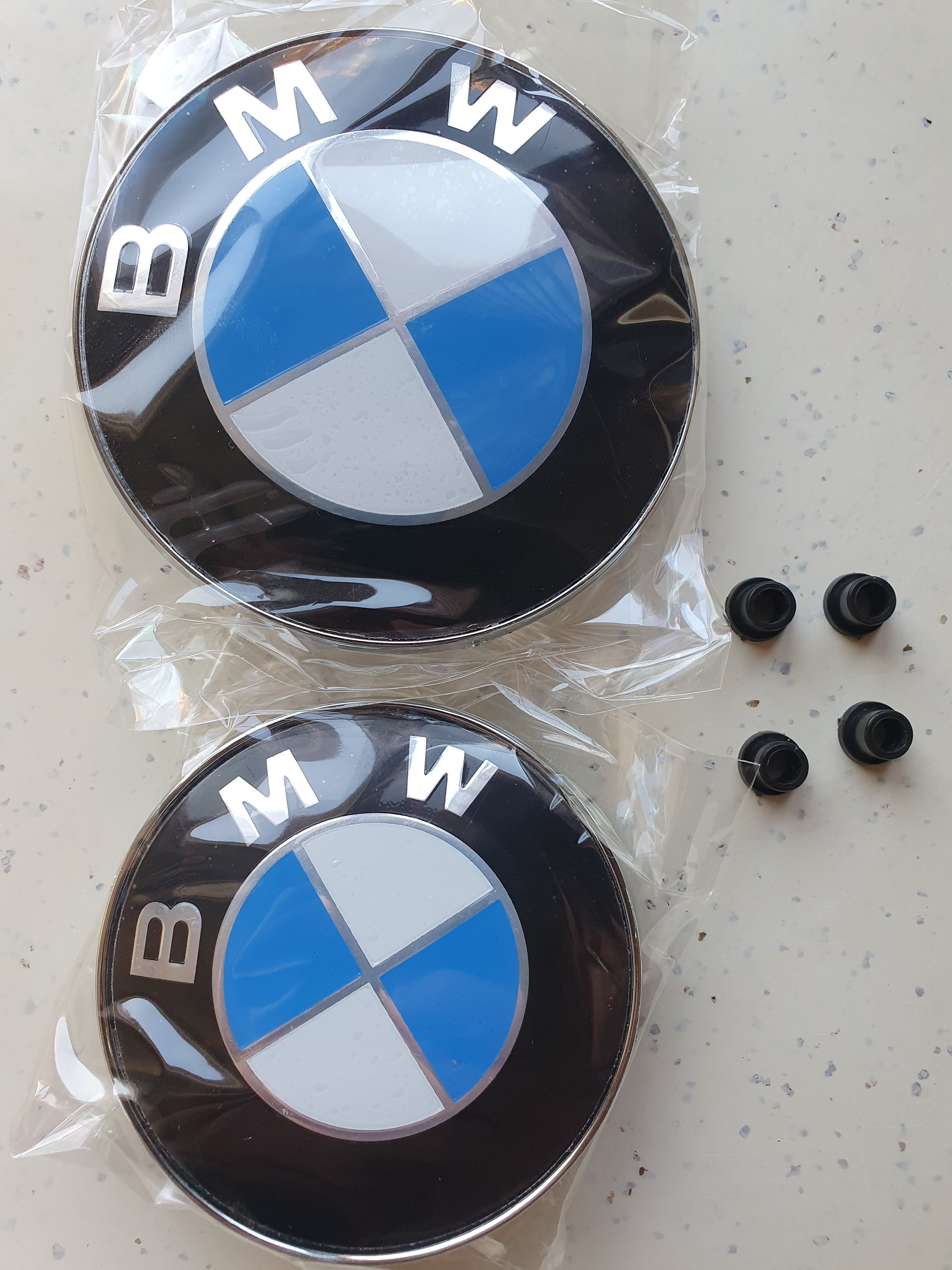 Original OEM BMW Emblem + Tülle für Motorhaube 1er 3er 4er 5er 6er 7er 82mm
