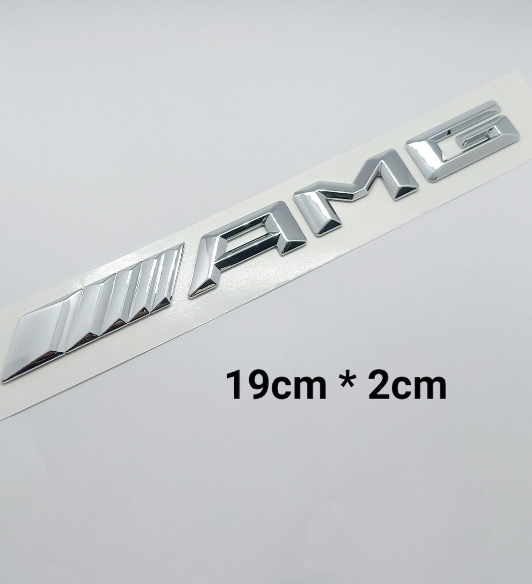 Autocollant Logo AMG Chrome 3D - Pour Carrosserie Voiture, Arrière, Qualité Allemagne