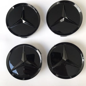 4 articles 60mm / 51mm MERCEDES BENZ Enjoliveurs cache-moyeux de centre de  roue