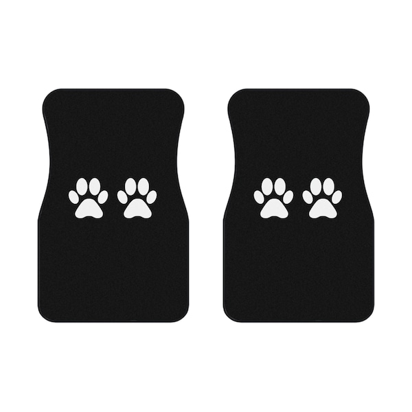 Dog Paw Car Mats (2x Front)