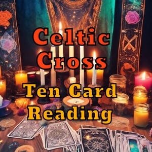 Lecture de tarot de la croix celtique, jeu de dix cartes, orientation future