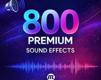 800 Premium Sound Effects | Epic SFX, Alarms, Nature (Digital Download)