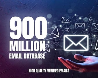 Lista Contactos B2B 900M Global, Base de Datos Correos Leads, Prospección Ventas, Marketing Digital USA Mundo, Cold Outreach PDF Digital