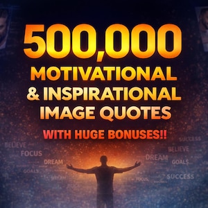 Pack Citations Motivantes 500K | Images Citations Inspirantes | Contenu Réseaux Sociaux | Téléchargement Numérique