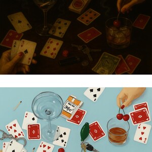 Cards & Cocktails – Two-Piece Digital Wall Art Collection