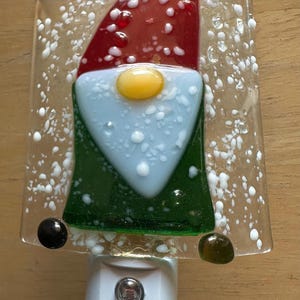 Nightlight fused glass night light LED
