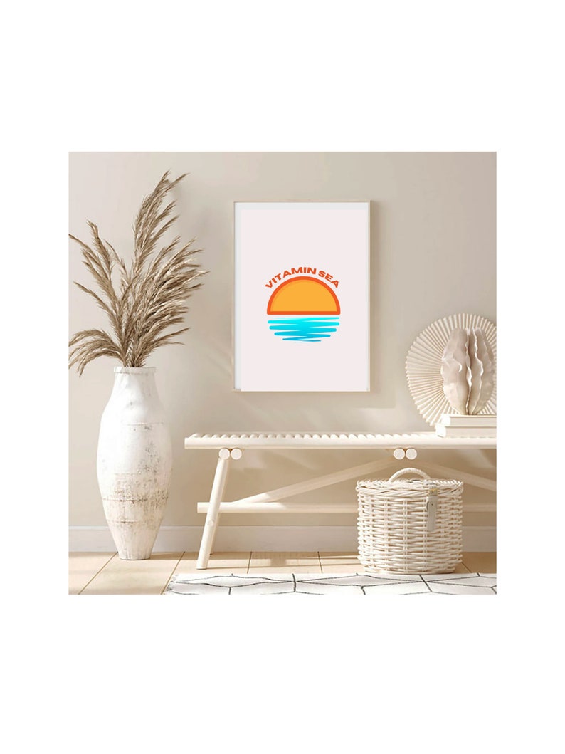 Vitamin Sea Beach Surf Wall Art Digital Print I Surf Poster Surf Wall
