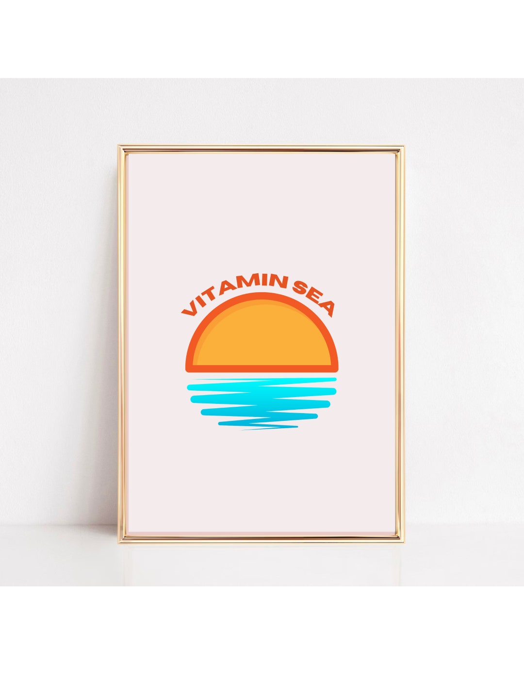 Vitamin Sea Beach Surf Wall Art Digital Print I Surf Poster Surf Wall