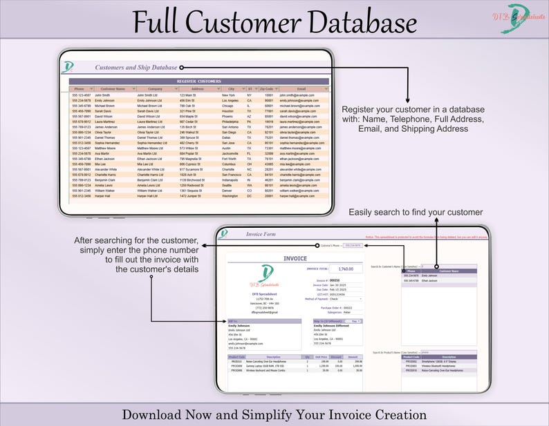 Ultimate Invoice Template: Customizable Google Sheets (PDF) - Etsy