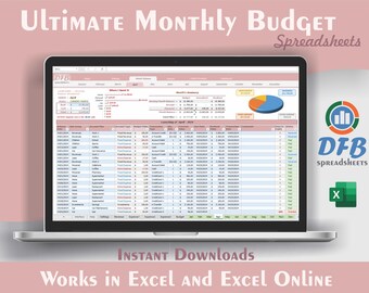 Umfassende Personal Treasury-Excel-Arbeitsblatt: Budgetplaner, Einnahmen- und Ausgaben-Tracker, finanzielles Dashboard